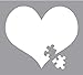 Autism Awareness Heart Puzzle Car Window Vinyl Decal Sticker 4