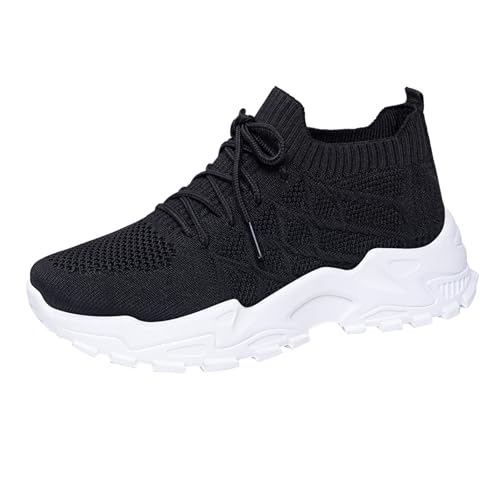 Genérico Calzado Deportivo Mujer ortopédicas distribución presión Plantar y amortiguación, Ligero para Vestimenta Elegante y Citas(Negro39)