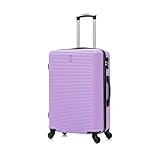 CELIMS - Maleta Grande de Viaje Violeta Rígida con 4 Ruedas Ligera Facturación 23kg 75cm | Cerradura Integrada | ABS | Maleta Grande con 4 Ruedas 75cm | Maleta Violeta