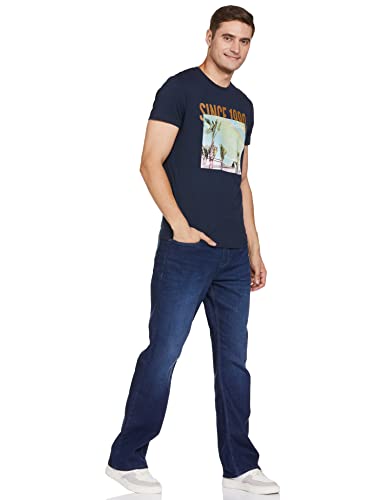 Image of Jack & Jones Men's Cotton Printed Slim Fit T-Shirt