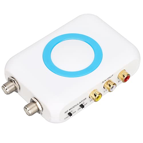 to RF Modulator, Professional Multifunction HDM66 HD Modulator Plug and Play Portable for Home TV Replacement