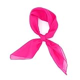 Colours & Beauty Bufanda Estilo Seda Made In Italy Satén Color Fucsia | Pañuelo Mujer Multiusos | Pañuelos Cuello Verano | Pañoleta Mujer De Verano | Bandana Ligera | Foulard Mujer