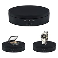 Mcbazel 360 Grad Elektrischer Drehteller Für Fotografie elektrisch drehbarer Drehteller Drehständer Display-Tisch 10KG zur Präsentation -14.5cm/5.7 inch（Schwarz）