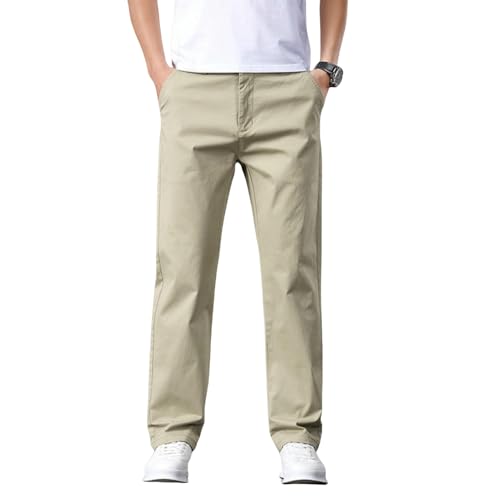 Men's Cotton Loose Straight Simple Versatile Casual Pants