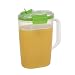 SnapLock by Progressive Juice Pitchers 2.0 Liter Container - Green, SNL-1016G Easy-To-Open, Leak-Proof Silicone Seal, Snap-Off Lid, Stackable, BPA FREE