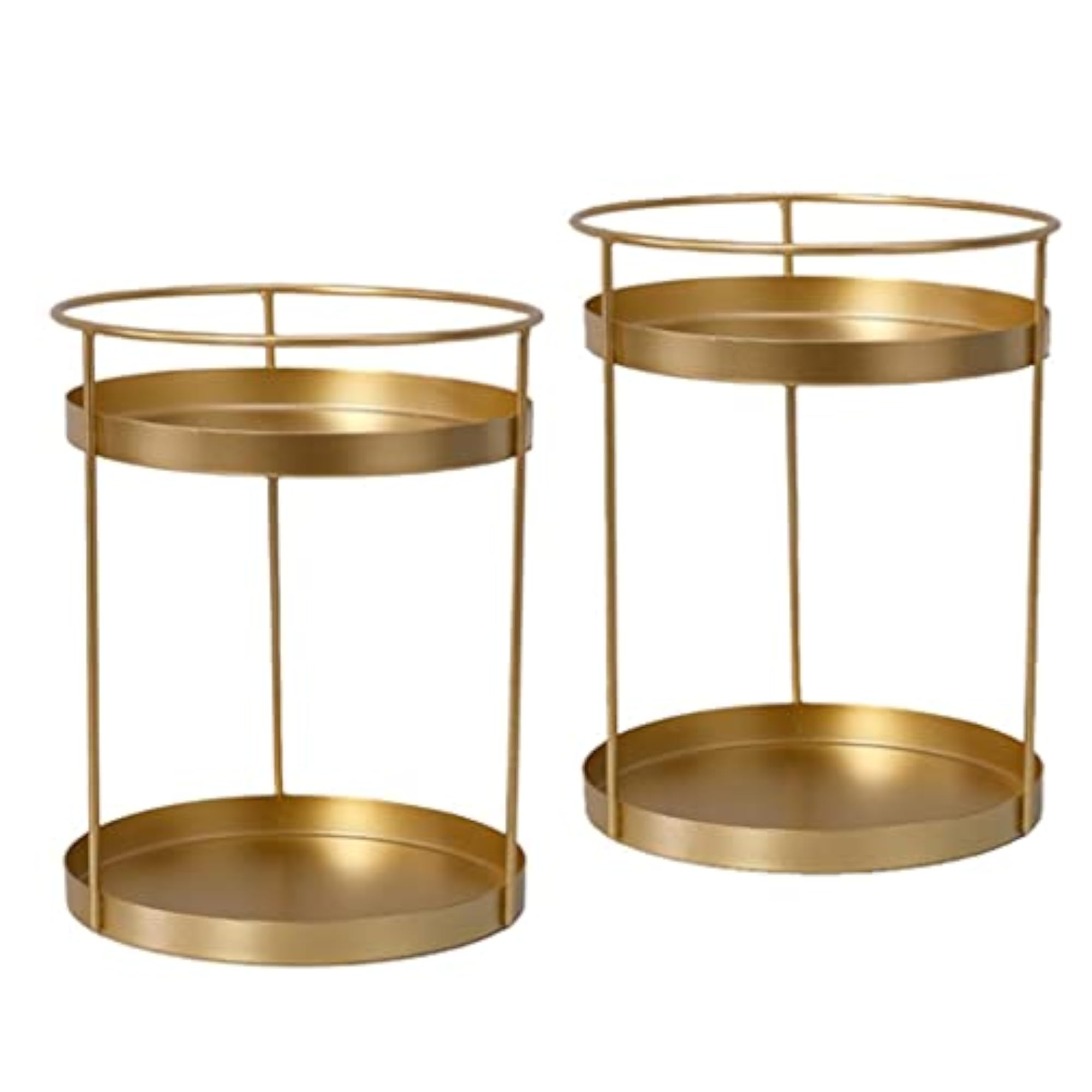 Metal Makeup Organizer Rack for Perfume and Lipsticks, Double Layers