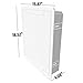 Legrand - OnQ Cable Management, In-Wall Media Box, Dual Purpose Structured Wiring Enclosure, TV Home Theater Recessed Storage Box, 17 Inch, White, ENP1700NA