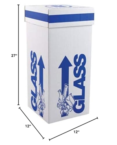 Image of 797005 Floor Model Laboratory Glass Disposal Box, 12 inch Length x 12 inch Width x 27 inch Height (Case of 6)