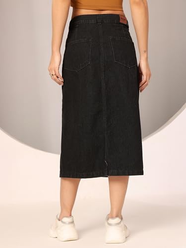 Image of Dolce Crudo Women's Regular High Rise Stretchable Denim Shorts