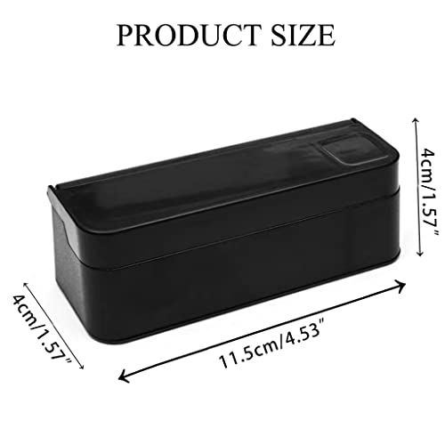 Porta monedas negro resistente para carro y oficina miniatura 5