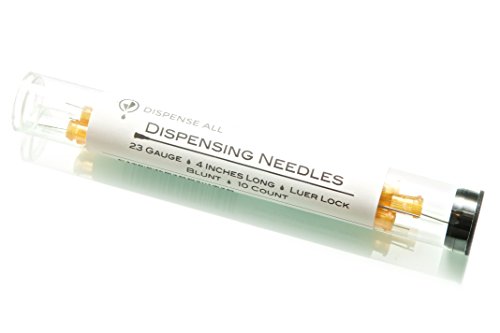 10 Pack - Dispensing Needle 4" - Blunt Tip Luer Lock (23 Gauge, Orange)