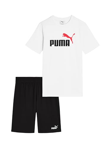 Image of PUMA Kids Graphic T-Shirt & Fleece Short Set (Toddler)