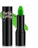Rossetto opaco verde erba, setoso crema, rossetto, rossetto idratante per guance, labbra, lunga durata, altamente pigmentato, multi-uso, trucco per Halloween 11