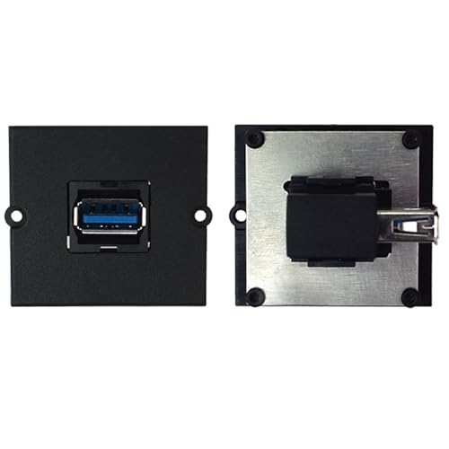 Bachmann cadre 1xUSB 3.0 sortie à 90° connectique encastrable bureau