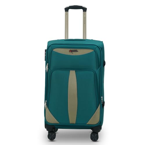 Image of AMERICAN TRAVELLER Forever Large 8 Wheels Soft Sided Luggage Trolley Bag