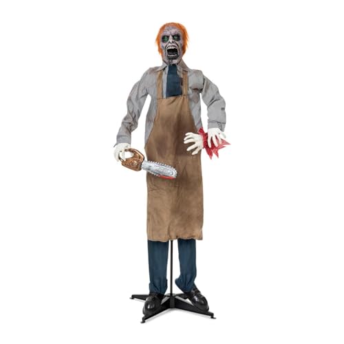Déguisement zombie avec tronçonneuse pour éviter un costume raté