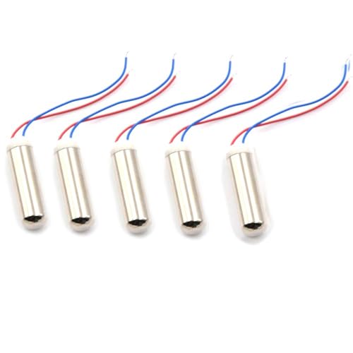 Nimomo Micro Vibrationsmotor 5PCS 14500 U/Min Kernloser Motor Coreless Vibration Motor Wasserdichter Zylindrischer Kernloser Vibrationsmotor Elektromotor Für Massaggeräte Elektrische Zahnbürste