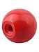Handle Ball Nut for Machine Tools, Threaded Fastening Knob with Iron Core and Handle – Industrial Fastener for Lathe, Woodworking & Mechanical Equipment(M6-25 bakelite red)