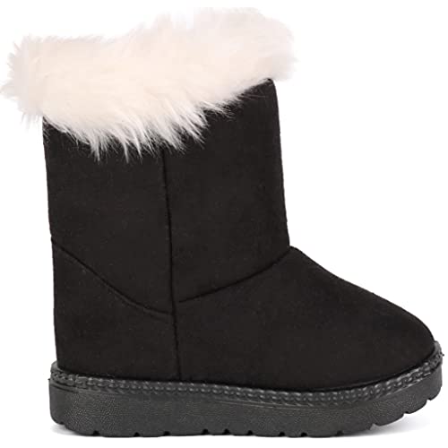 Image of Femizee Girls Boys Warm Winter Boots Kids Outdoor Snow Boots(Toddler /Little Kid)