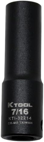K Tool International Socket Impact 7/16 in. 3/8 in. Dr 6pt DP