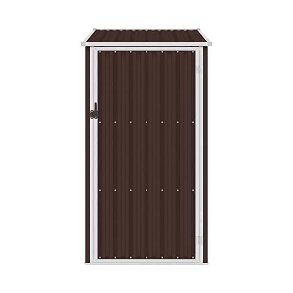 vidaXL Gerätehaus ohne Boden Geräteschuppen Garten Schuppen Gartenhaus Gartenschrank Geräteschrank Braun 87x98x159cm… – Bild 4