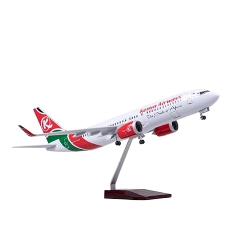 Avión B737 MAX Kenya a escala 1/85 en resina para coleccionistas