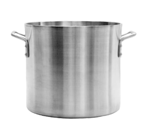 FSE ALSKSP602 Stock Pot, 12 qt, 10-1/2" Dia. x 9-1/2"H, 1-3/8" Length for Riveted Handle, Aluminum, 6mm Wall Thickness, Dishwasher Safe, Standard Electric, Gas Cooktop, Halogen Ready, Heavy-Duty, NSF