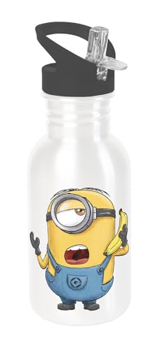 Gedalabels GEDA LABELS bidão Minions Super Kitsch Banana 500 ml aço inoxidável, branco