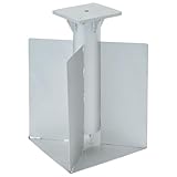 vidaXL Parasolvoet voor in de grond 27,5x27,5x45 cm staal zilverkleur, ingraaf parasolvoet, grondanker parasol, parasolhouder grond