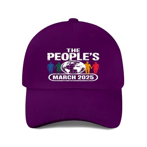 Casual Trucker Cap for Men,The Peoples March 2025 Political Protest Baseball Hat