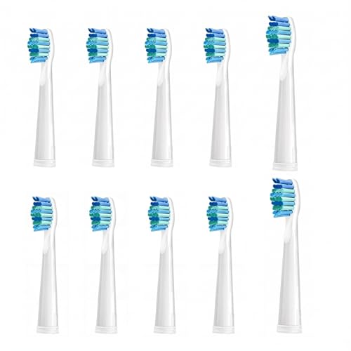 Image of Replacement Toothbrush Heads Compatible with Mitimi T2405 Electric Toothbrush,10 Pack
