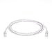 InstallerParts Ethernet Cable CAT5E Cable UTP Booted 40 FT - White - Professional Series - 1Gigabit/Sec Network/Internet Cable, 350MHZ