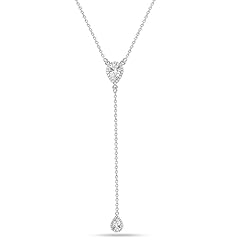 Oval Zirconia Y Necklace