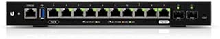 Ubiquiti Networks 12-Port EdgeRouter 12 Advanced Network Router with 10x Gigabit RJ45 Routing Ports 2X Gigabit SFP Ports .with Rackmount Bracket to Mount EdgeMAX Products in Standard 19