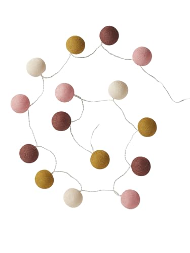 VERTBAUDET Guirlande boules lumineuse avec interrupteur rose TU