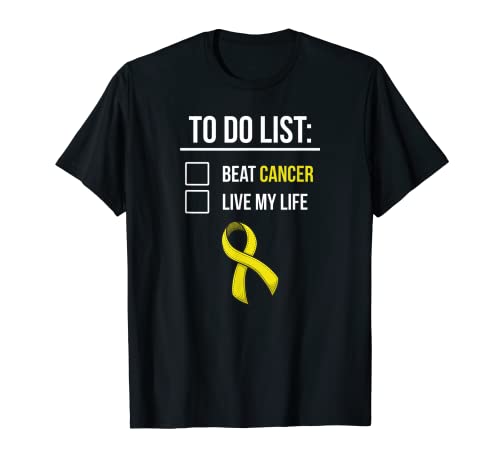 Sarcoma Cancer Awareness Survivor Gift Cinta amarilla Camiseta
