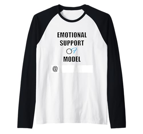 Emotional Support Of Model Matching Fans or Couples Maglia con Maniche Raglan