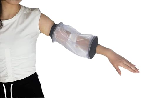 Protector de Codo Impermeable para Adulto,Funda Escayolado Codo para Ducha y Baño.Reutilizable para Cubrir el Yeso, Escayola o el Vendaje per Codo, Línea PICC, Catéter Central, Quimioterapia