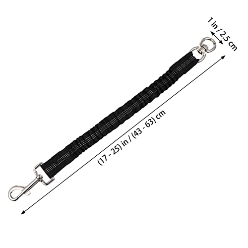 Totority Reflective Dog Extension Leash Heavy Duty Elastic Rope for Small and Medium Dogs Running Walking Training Safety Visibility - Thumbnail 4