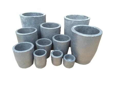 Crisol de Grafito de carburo de silicio, 1 Uds., for Metales, Estufa de carburo, Horno eléctrico de fundición, fundición, refinación, crisoles SiC (Color : No.5-120x128mm)