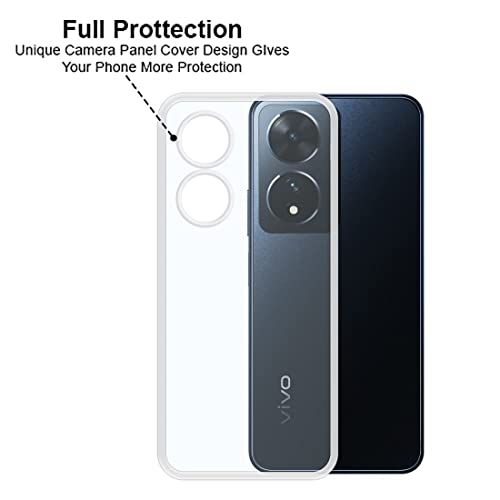 Image of COVERBLACK Rubber Back Cover for Vivo V2240 / Vivo T2 5G - Transparent