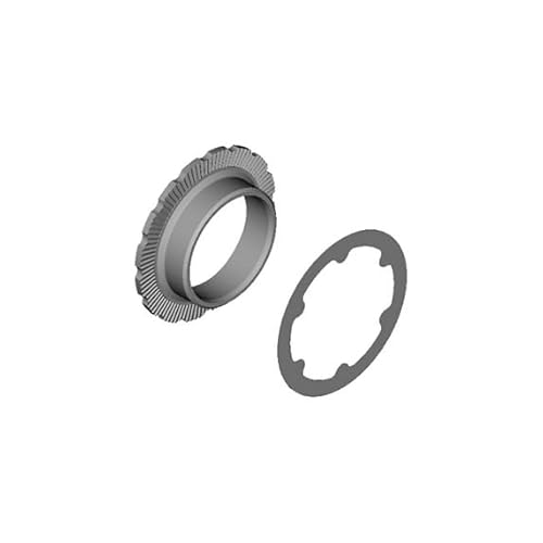 SHIMANO Unisex Y0l198030 FC-M6100-1 Lock Ring And Washer, Black