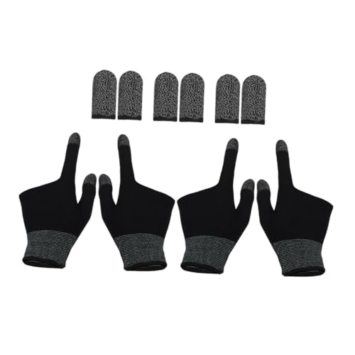 HOMOBABE 2paires Manchons Doigts Jeux Mobiles Écran Tactile Lot Jeux Téléphone Portable