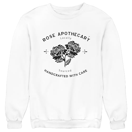 Isaac Morris Limited Schitt's Creek Rose Apothecary Locally Sourced Handcrafted With Care Unisex Crewneck Sweatshirt3
