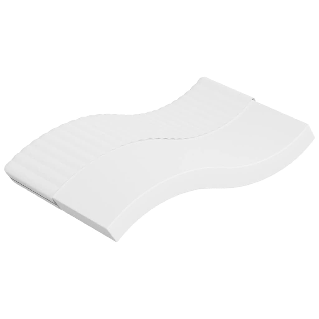 Materac piankowy, średnio miękki, 100 x 200 cm, oddychający, ergonomiczny, dwustronny, nadający się do prania, poszewka na kołdrę, wysokość 16 cm, do sypialni, łóżka dla gości, stelaża i