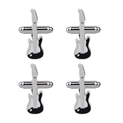PACKOVE 1 Juego Gemelos Paraca Alfiler Clip De Corbata Puños Cuello Hombres Twinner Mancuernas Poleras Macuernas Mancuernero Decoraciones De Ropa Botones De Aleación Silver 2 Pares