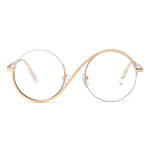 Willochra 14 Runde Blaulicht Brille Gold