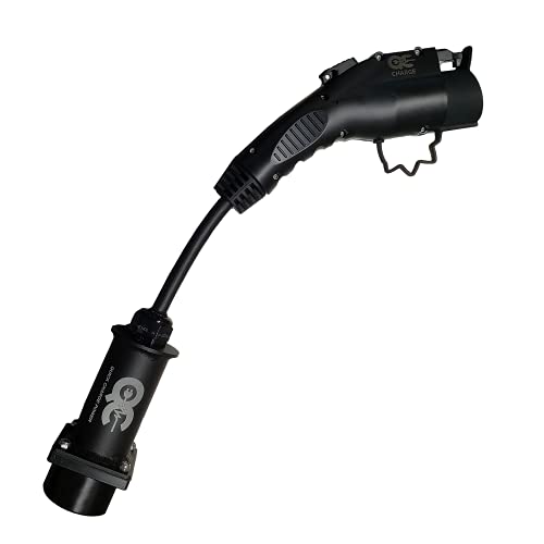 QC Charge - Compatible with Tesla - JDapter Stub - 40 Amp Max - Premium Tesla to J1772 Charge Station Adapter for Electric Vehicles (EVs)