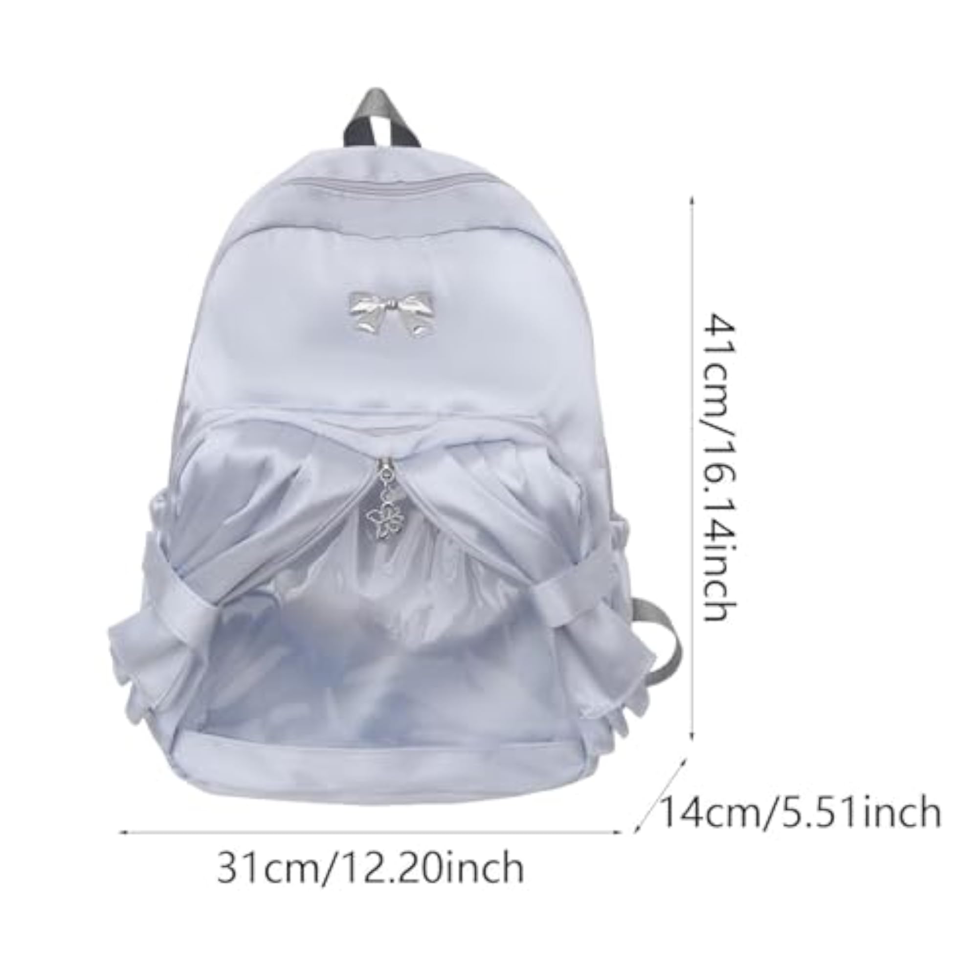 Fashion Transparent Front Pocket Backpack for Camping & Shopping