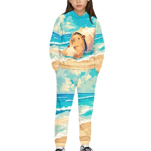 HUIACONG Kids Children Sweatsuits for Boys Sweat Suit for Girls Sweat Set
